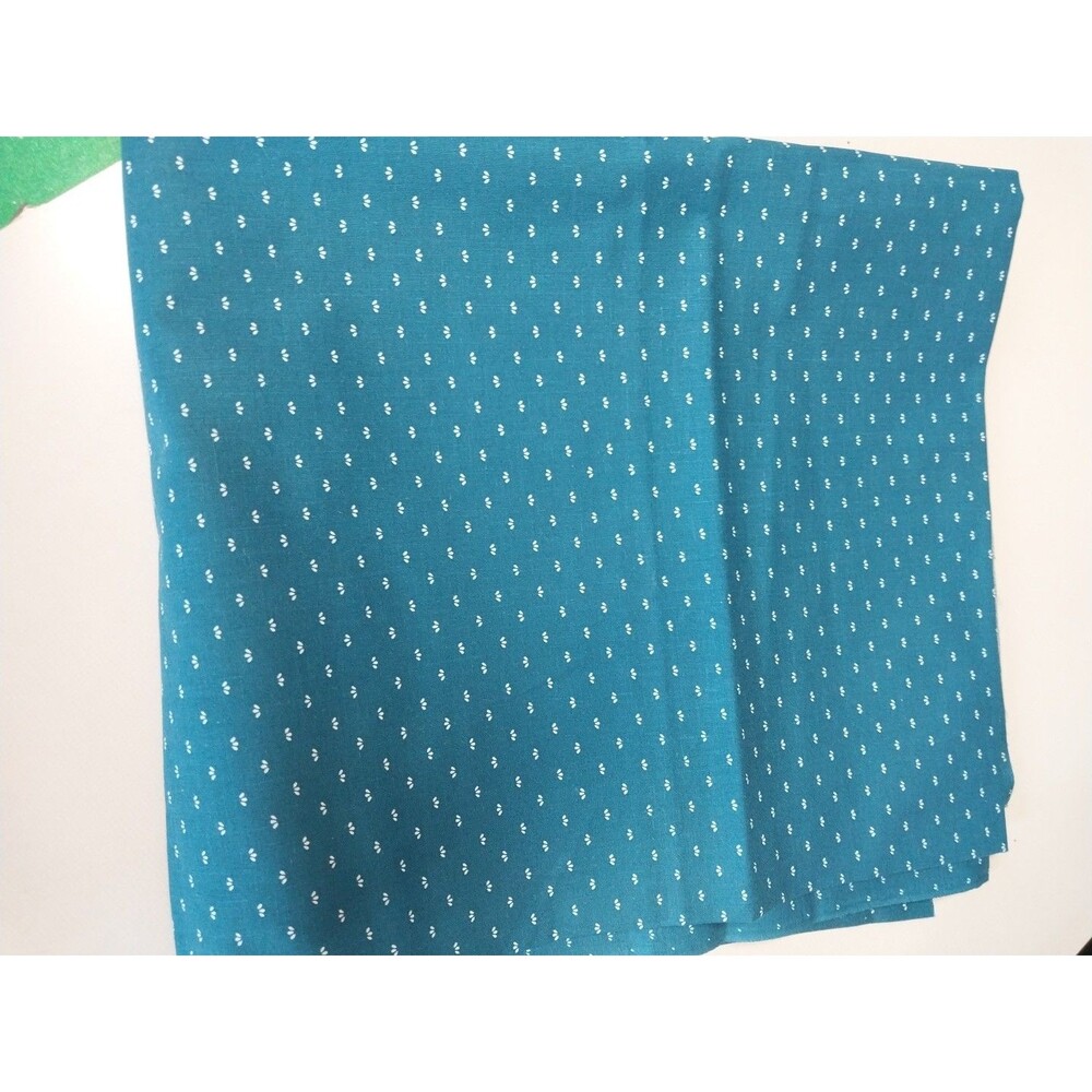 1 Yard 44" Wide Aqua Cotton Fabric